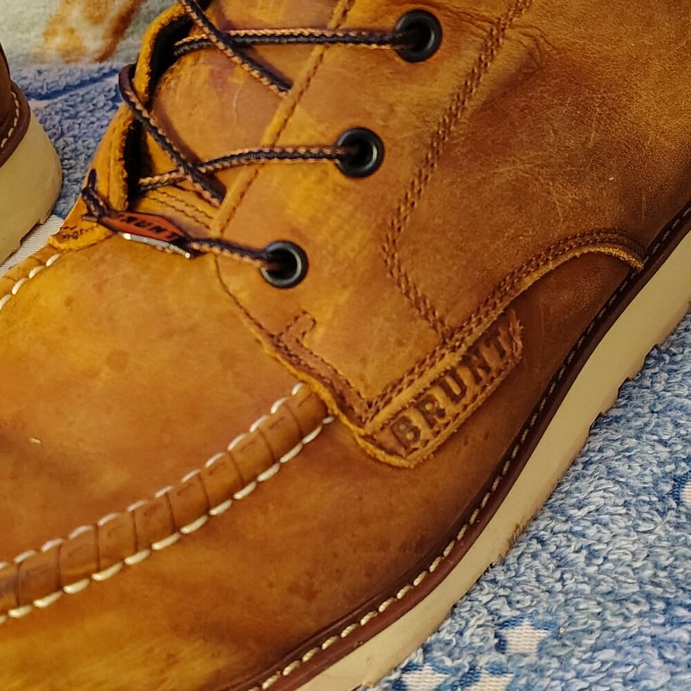 BRUNT MENS LEATHER WORK BOOTS - Picture 3 of 10